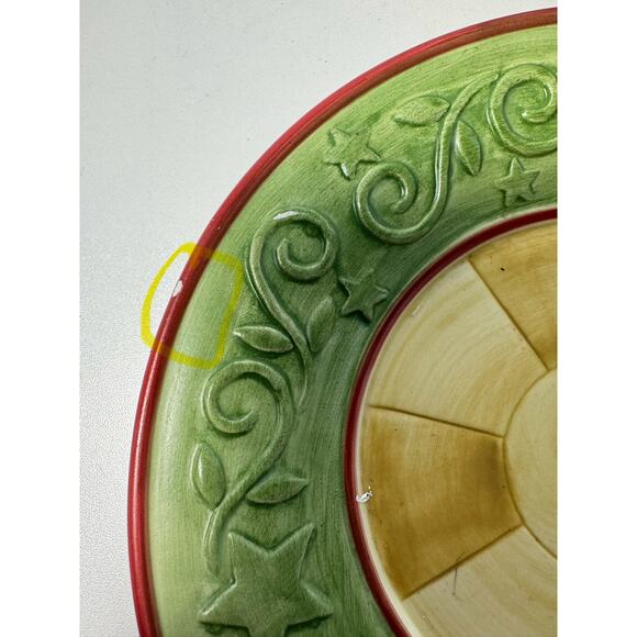 HTF Yankee Candle Large Candle Jar Shade Topper Farm Barnyard w/Plate (READ) - Picture 2 of 12